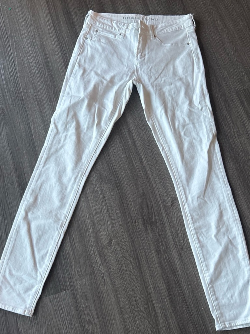 Articles Of Society White High-Rise Jeans